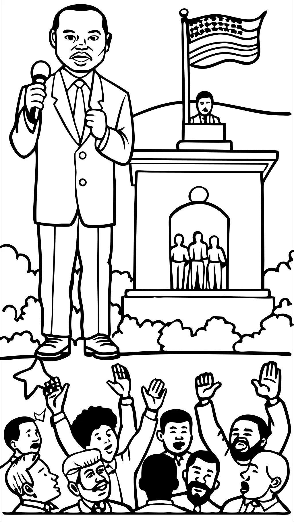 martin luther king coloring pages free